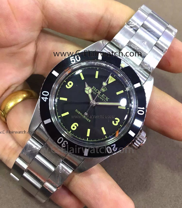 Vintage Rolex Replica Submariner Stainless Steel Oyster Watch
